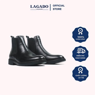 Giày Nam Công Sở Chelsea Boots Chất Liệu Da Bò Thật 100% Nhập Khẩu Nguyên Tấm Thời Trang LAGADO Cao Cấp