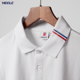 Áo thun nam có cổ cao cấp, áo polo nam 2 sọc HIDDLE 150621