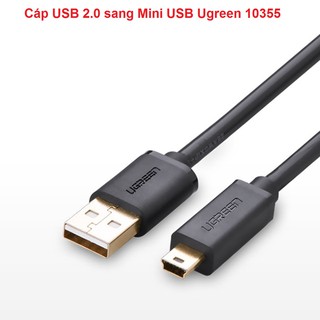 Cáp USB 2.0 sang Mini USB Ugreen (1m Ugreen10355/ 3m Ugreen10386)