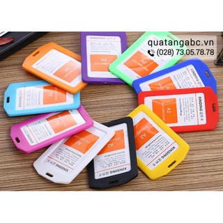 Thẻ đeo, bao đeo, bảng tên học sinh nhân viên nhựa dọc (đứng)