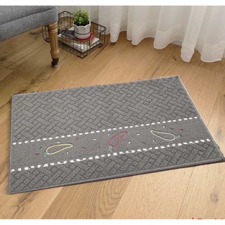 Thảm lau chân hình 2 sọc trắng, thảm nhà bếp cao cấp chống trượt 90cm x 60cm