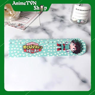 Thước Kẻ Nhựa phủ nhũ Anime/Manga Boku no Hero Academia - Nhiều mẫu In hình siêu xinh
