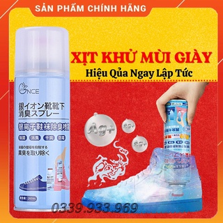 Chai Xịt Khử Mùi Giày Dép NaNo Bạc, Xịt Khử Mùi Hôi Chân