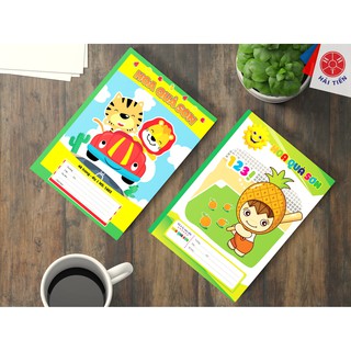 HẢI TIẾN Vở ô ly Cao cấp 6 sao - Hoa Quả Sơn 80 trang Lốc 10 quyển