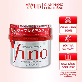 Kem ủ dưỡng tóc Fino Shiseido Premium Touch Nhật Bản cải thiện tóc hư tổn giúp tóc suôn mượt