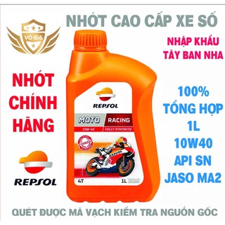 Nhớt Repsol Racing 10w40 - Nhớt 100% tổng hợp cho xe số cao cấp