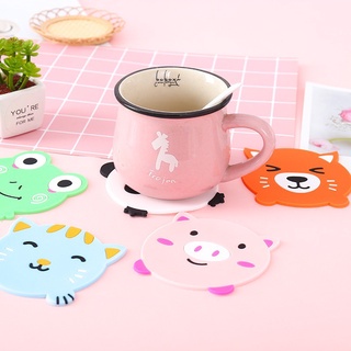 Lót cốc silicon hình thú cute