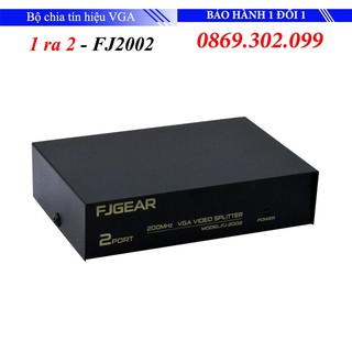 Bộ chia tín hiệu VGA 1 ra 2 FJGEAR FJ-2002