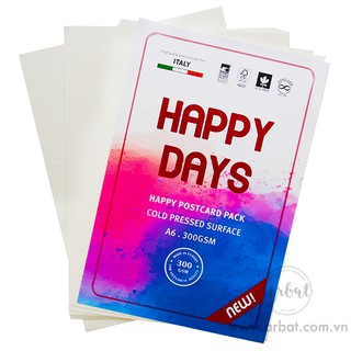 [ARBAT] Postcard màu nước Happy