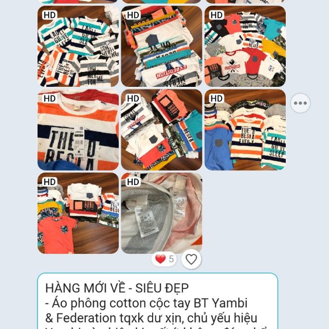 Combo bộ bé trai