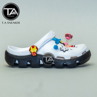 DÉP CROSS Cá Trắng Đế Đen Full Tag Cao Cấp Đẹp Nhất [ Giá Sỉ+ Box Hãng + Loại Xịn Nhất+ 12 sticker ]