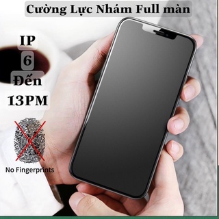 Cường lực nhám iphone 11 Promax Xsmax 12 Promax 13 Promax X Xr Xs 7 Plus 8Plus Nhám chống vân tay AG [CVT]