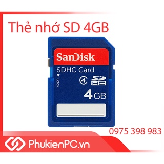 Thẻ nhớ SD 4Gb dung lượng thấp