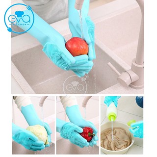 Găng Tay Rửa Bát Tạo Bọt Silicone Đa Năng