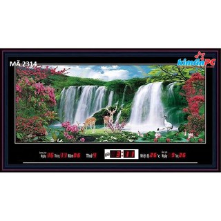 Lịch vạn niên - Tranh Suối - 50x90cm - mã 2314