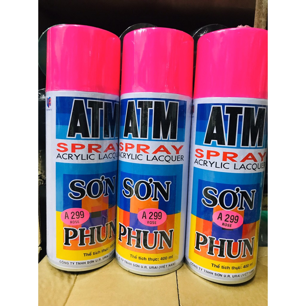 Sơn phun xịt ATM A299 màu hồng Rose