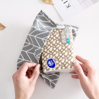Túi Vải Bọc Hộp Khăn Giấy Họa Tiết Đơn Giản Kiểu Scandinavian Bắc Âu