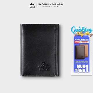Ví nam đứng cao cấp LATA LVN62 da bò thật mỏng nhẹ