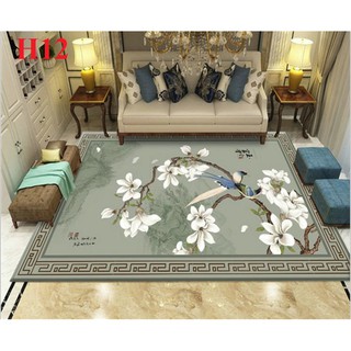 Thảm Lỳ Bali Cao Cấp Trang Trí Phòng Khách Họa Tiết 3D Kích Thước Đa Dạng
