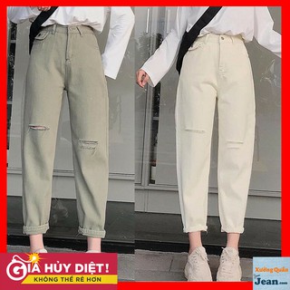 FS50K_Quần Baggy Rách Kaki Kèm Túi Nắp Hình Thật Trải Sàn Ms: 123
