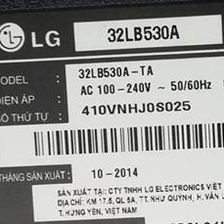 Bo nguồn 32LB530, 32LN5120, 32LA613