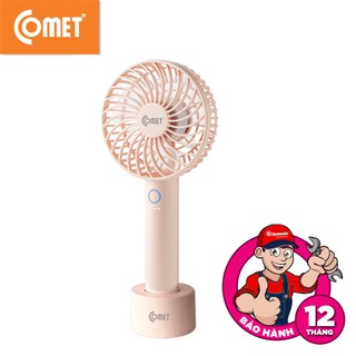 [Mã BMBAU50 giảm 7% đơn 99K] Quạt Sạc Cầm Tay Cao Cấp Comet CRF1004 4W có đế rời, 6 cánh quạt