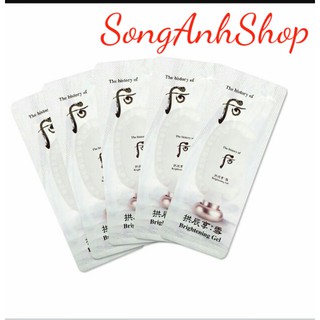 Tẩy tế bào chết làm sáng da Brightening Gel whoo 1ml