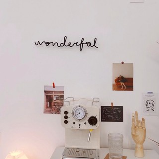 Chữ sắt treo tường vintage - Chữ wonderful, merci, hello, happy, love - Décor nhà Sò