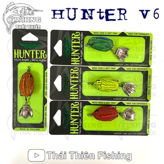 Mồi Giả Câu Cá Nhái Hơi Thái Lan Hunter V6 Dài 3.5cm Nặng 7.5g Mẫu Mới Nhiều Màu Siêu Nhạy Dùng Câu Cá Lóc, Chẽm, Mú