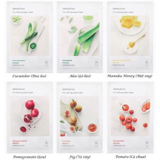 Mặt nạ giấy Innisfree mẫu mới nhất – It’s real squeeze mask