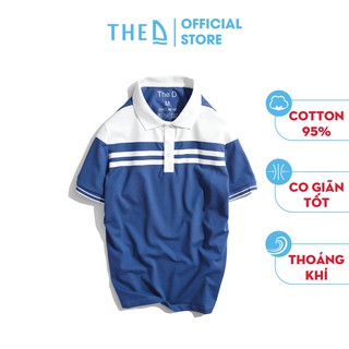 Áo Polo Nam Cotton The D Dáng Regular - Vải Cá Sấu Dệt Kim Cương, Mềm Mịn, Thoáng Mát, Thấm Hút Tốt QF63