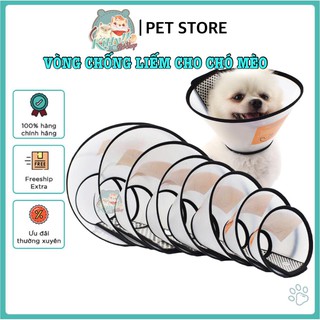 Phụ kiện thú cưng: Loa chống liếm cho chó mèo, vòng chống liếm dành cho chó, mèo - Kitty Pet Shop BMT