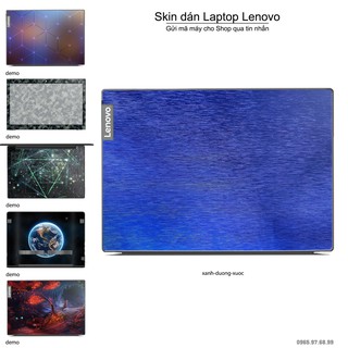 Skin dán Laptop Lenovo màu xanh dương xước (inbox mã máy cho Shop)
