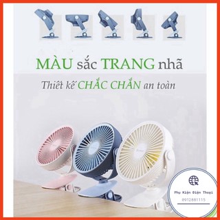 ❄️CHÍNH HÃNG YOOBAO ❄️ Quạt  Tích Điện  9 Tiếng 2000mAh F15 kẹp xe nôi để bàn xoay 180 độ ⚡Phụ Kiện Điện Thoại⚡️
