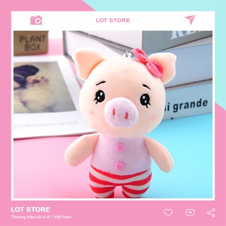 Móc khóa thú bông treo balo thời trang xinh xắn LOTSTORE MK21