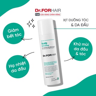 Xịt dưỡng tóc, hạ nhiệt da đầu Dr.FORHAIR/Dr For Hair Scalp Refreshing Spray 150ml