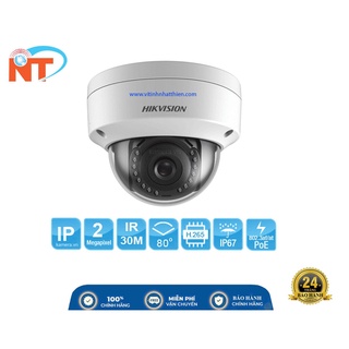 Camera IP Dome hồng ngoại 2.0 MEGAPIXEL HIKVISION DS-2CD1123G0E-I HỖ TRỢ POE, hàng chính hãng