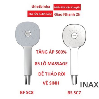 Tay sen tắm tăng áp INAX Aqua Power, tăng áp 500%, 85 lỗ phun, dễ vệ sinh