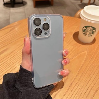 Ốp lưng kính trong bảo vệ mắt camera cho iPhone 13, 13 Pro, 13 Pro Max viền dẻo chống sốc ôm máy không ố màu