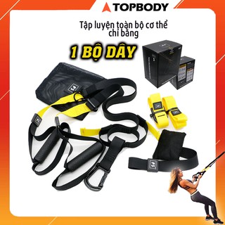 Dây kháng lực tập gym TRX P3, dây treo kháng lực đa năng tập Gym chính hãng TOPBODY-DTREO01