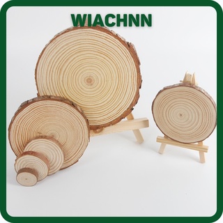 Đế Gỗ Trang Trí Nến Thơm và Nhà Cửa Vân Tròn Phụ Kiện Chụp Ảnh Decor Lót Cốc 12-14cm Dày 1cm G10