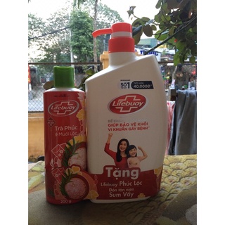 Sữa tắm lifebuoy 850gr BẢO VỆ VƯỢ TRỘI tặng kèm sữa tắm trà phúc muối lộc