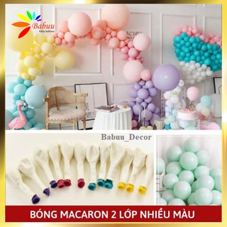 Bóng Macaron 2 lớp trang trí sinh nhật [Siêu đẹp]
