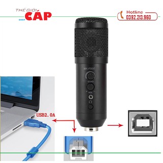 Microphone Thu Âm Live Stream MK-F500USB - Kết nối qua cổng USB
