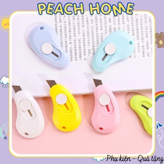 Dao Rọc Giấy Mini Siêu Bén Nhiều Màu Tiện Lợi Unboxing Khui Hàng Kéo Dọc Cắt Giấy Nhỏ Gọn Đơn Giản