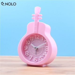 Đồng Hồ Để Bàn Mini Hình Cây Đàn Guitar Có Chuông Báo Thức Dùng Nguồn 1 Viên Pin AA