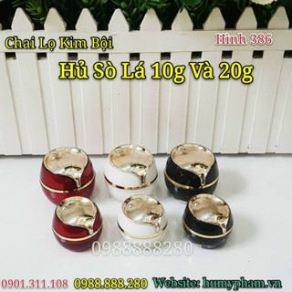 Lọ mỹ phẩm - Vỏ Sò Lá 10g và 20g- Hình thật