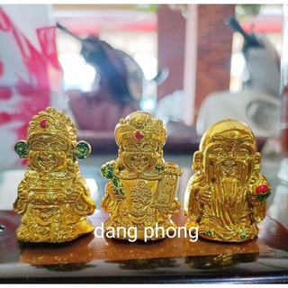 Bộ 6 ông phúc lộc thọ tài địa đúc nặng trang trí tháp tỏi ,bánh kem,tiểu cảnh, decor