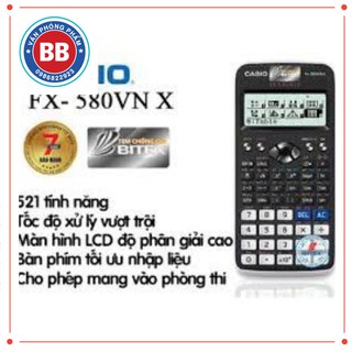 Máy tính  FX - 580VN X CHÍNH HÃNG Xanh/Hồng/Đen/Trắng, BẢO HÀNH 7 năm 1 ĐỔI 1