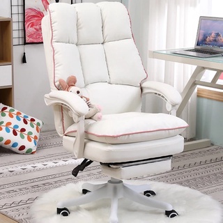 Ghế xoay da PU thiết kế công thái học nhiều màu sắc có ngả lưng và gác chân TM899